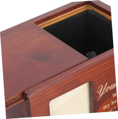 SUPVOX Pet Cremation Urn for Cats and Dogs Keepsake Box with Photo Frame Pet Ashes Storage Casket Memorial Ash Box for Beloved Pets