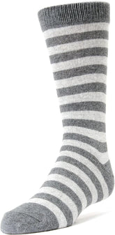 MeMoi Two Color Striped Boys Cotton Blend Dress Socks