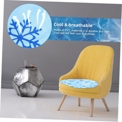 POPETPOP Pet Ice Mat Cooling Pad for Dog Cooling Pet Mat Paws Summer Ice Bed Large Indoor Dog Chill Pad Freezable Self Gel Cold Summer Blue PVC Composite Cloth