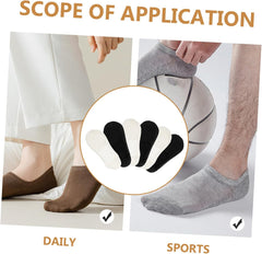 6pairs Unisex Low Cut Invisible Socks for Men Breathable Comfortable Wear Non- Ankle Socks Soft Towel Bottom