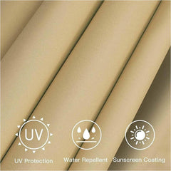 Umbrella Replacement Canopy Cover 200/270/300cm 6 Ribs/8 Ribs Cantilever Umbrella Canopy Replacement Cloth,Parasol Canopy Replacement Parts for Garden Yard Patio Deck, Lake Blue