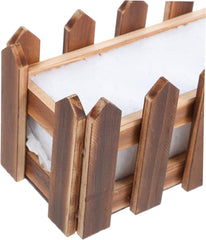 Wooden Planter Box for Artificial Flowers Foam Insert for Outdoor Garden Patio and Indoor Decor Large Wood Pot for Flower Arrangements