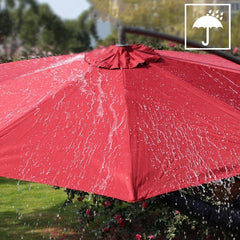 Patio Umbrella Replacement Canopy 6.5/8.9/9.8ft,Umbrella Canopy for 6 Ribs,Replacement Top Garden Parasol Sunshade Cover for Garden Patio Yard Beach Pool Market Table