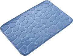 Memory Foam Bath Mat Rug - 24 x 16 in Bath Carpet - Floor Mats, Water Absorption, Machine Wash, Non-Slip Backing, Comfortable, Soft, Fast Dry, for Bathroom, Front Door, Entryway