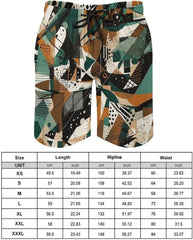 Men's Swim Trunks Puzzles of Different Shapes Beach Shorts Quick Dry Summer Bathing Suit Swimwear
