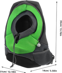 SUPVOX Breathable Dog Backpack Carrier for Small Pets Lightweight Adjustable with Versatile Design for Outdoor Adventures Multiple Pockets for Storage