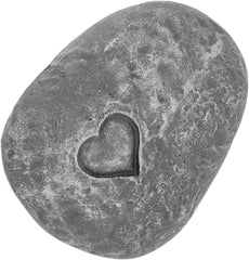 TOPINCN Pet Memorial Stone, Memorials Funerary Dogs DIY Cat Dog Grave Marker Lettering Simulation Pebbles Indoor Outdoor Backyard Pet Tombstone (Love Stone Grey)