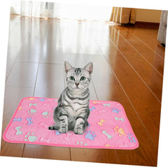 Kisangel 3pcs Washable Pet Blankets Soft Fleece Dog Bed Cover for Indoor Cats and Puppies Non-Slip Animal Blanket Warm Cozy Feel