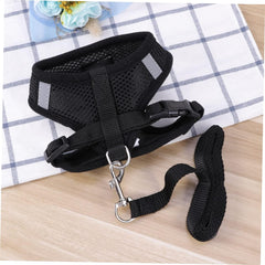SUPVOX Breathable Dog Harness Vest Chest Back Strap Pet Vest for Small Medium Puppies Pet Leash Collars