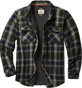 Legendary Whitetails Men's Thermal Lined Shirt Jacket Plaid Flannel Polyfill Insulated