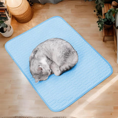 Cooling Blanket Dogs - Wear Resistant Pet Ice Pad - Pet Bed, Ice Mat, Dog Cooling Mat | Dog Cool, Summer Supplies Pad, Breathable Cat Cool Bed, Foldable for
