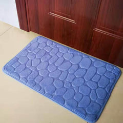 Memory Foam Bath Mat Rug - 24 x 16 in Bath Carpet - Floor Mats, Water Absorption, Machine Wash, Non-Slip Backing, Comfortable, Soft, Fast Dry, for Bathroom, Front Door, Entryway