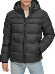 Tommy Hilfiger Men's Down Alternative Hooded Puffer Jacket (Standard and Big & Tall)