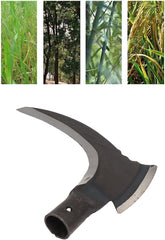 Weeding Sickle, High Manganese Steel Double Scythe, Hand Sickle Manual Weeders, Mowing Cutting Trees Double Sickle for Gardening Tools for Outdoor Grass Cutting Tree Pruning (Single Cutter Head)