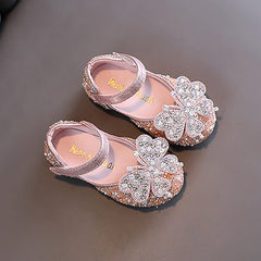 Dress Shoes for Girls,Girls Baby Infant Crystal Princess Shoes Bling Pearl Sandals Shoes Kids Dancing Shoes Gift