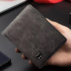 Mens Wallet, Front Pocket Bifold Wallet, Credit Card Holder, Minimalist, Front Pocket, Small Thin, Travel Wallet for Men-(BLACK)