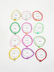 Beaded Bracelet Stack for Women Gold Bead Jewelry Stackable Summer Accessories Creative Styling Fashion Layered Wristwear