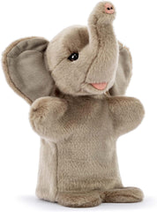 DEMDACO Animalcraft Grey 11 Inch Stuffed Plush Puppet Peanuts The Elephant