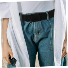 Nylon Belt for Men Casual Waist Belt Plastic Buckle Lightweight Breathable