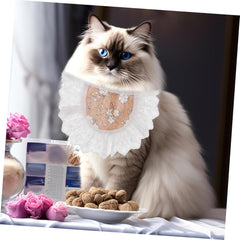 BESPORTBLE Puppy Scarfs Cute Dog Bandanas Pet Bibs for Cats and Dogs Floral Design Breathable Material for Fashionable Pet Dress-up