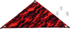 Hammock for Bearded Dragons, Flames Fabric with Suction Cup Hooks
