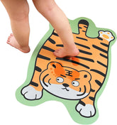 Bathroom Rugs Tiger Mat 32" × 20" Quick Dry Super Absorbent Bath Mat Non Slip Washable Bath Rug,Shower Rug for in Front of Bathtub Shower Room, Floor Doormat Floor Door Cushion