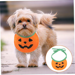 BESPORTBLE Halloween Dog Bandana for Pets Washable Scarf Pumpkin Patterns for Dogs and Cats for Birthdays Parties and Daily Use Fits to Pets