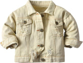Joe Wenko Classic Kids Toddler Baby Boys & Girls Casual Outwear Denim Jacket