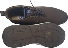 Men's Brown Lace Up Ankle Boots with Rubber Sole, Size 11.5 NWT