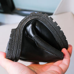 Short Boots Ankle Boots for Girls Bow Side Zipper Low Heel Outdoor Warm Shoes Waterproof Combat Shoes with Zipper