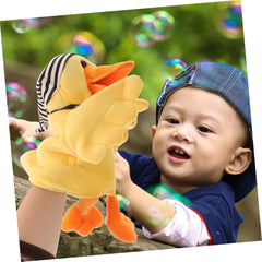 Plush Hand Puppet Adorable Duck for Interactive Storytelling Imagination Play and Birthday Party Favors Fun Role Play Accessory