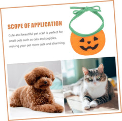 Didiseaon Dog Bandana for Pets Washable Pumpkin Design for Halloween and Birthday Celebrations Made of Comfortable for Dogs and Cats up