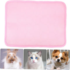 MERRYHAPY Pet Cooling Mat Ice Silk Pad for Dogs Cats Lightweight Self Cooling Bed Pad Summer Relief Mat for Sofa Floor Seat Outdoor Use Easy Wash
