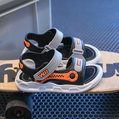 Summer Boys Rubber Bottom Non Slip Sandals Baby Cartoon Adjustable Design Shoes Fashion Sandals for Kids