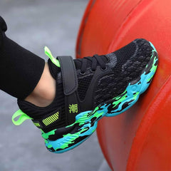 Kids Outdoor Sneakers Boys Non Slip Running Shoes Girls Walking Shoes Athletic Sports Tennis Shoes(Toddler/Big