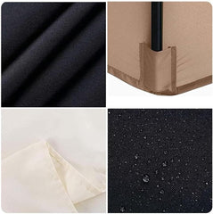 Outdoor Table Market Yard Umbrella Replacement Top Cover, Replacement Umbrella Cloth 200/270/300cm, 6ribs/8ribs Replacement Canopy for Patio Sun Umbrella