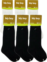 Little Boys Ribbed Crew Nylon Dress Socks 6-Pack