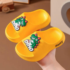 Boys Girls Toddler Little Kid Cloud Slides Sandals Cute Cartoon Slippers Shoes Shower Bathroom Pool (Green, 9 Toddler)