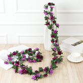 Spring Easter Artificial Flowers for Decoration Artificial Plants OutdoorArtificial Peony Vine Flowers Garland Hanging Silk Plants Vine for Wedding Arch Party Garden Home Bedroom Office Wall(n201)