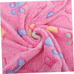 balacoo 3pcs Lightweight Washable Fleece Dog Blanket for Small Dogs and Cats Stylish Pet Bed Puppy and Kitten