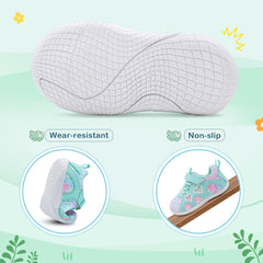 JIASUQI Toddler Shoes for Baby Girls Sneakers Barefoot Walking Shoes Running Tennis Shoes