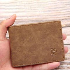 cdar Wallet, Slim Wallet For Men,Thin Minimalist Bifold Design, Metal Wallet With Money Clip For Men,Credit and Debit Cards, Driver's License Coffee