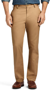 IZOD Men's American Chino Flat Front Slim Fit Pant