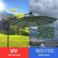 Replacement Parasol Fabric Cover, 2M-6Ribs ,2M-8Ribs ,2.7M-6Ribs , 2.7M-8Ribs,3M-6Ribs ,3M-8Ribs Arms Garden Umbrella Fabric Canopy Cover, Anti-Ultraviolet, Waterproof, for Garden Yard Patio Deck ( Co