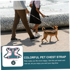 Reflective Dog Vest Harness with Leash Comfortable for Medium to Large Dogs Stylish Design Dark and Outdoor Adventures