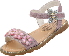 Girls Sandals Girls Princess Shoes Casual Shoes Sandals Shoes Baby Toddler Kids Baby Shoes (Pink, 4.5-5 Years)