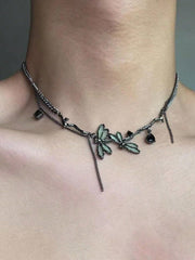 Unisex Dragonfly Cubic Zirconia Multicolor