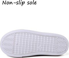 Boy's Girl's Toddlers Canvas Sneakers Slip-On Lightweight Kids White Sneakers Casual Skin-Friendly Walking Running Shoes(Toddle/Little Kids/Big Kids)