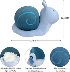 MUPI Snail Plush Pillow Toy Cute Stuffed Animal Snail Plush Kawaii Soft Decor Plushies Doll Gifts for Adults Kids Boys Girls Room Decor (Yellow 7.8 Inch)