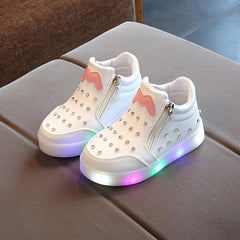 Toddler Boots Girls Boys Winter Boots Cozy Fleece Snow Boots Korean Version Outdoor Warm Shoes with Zipper